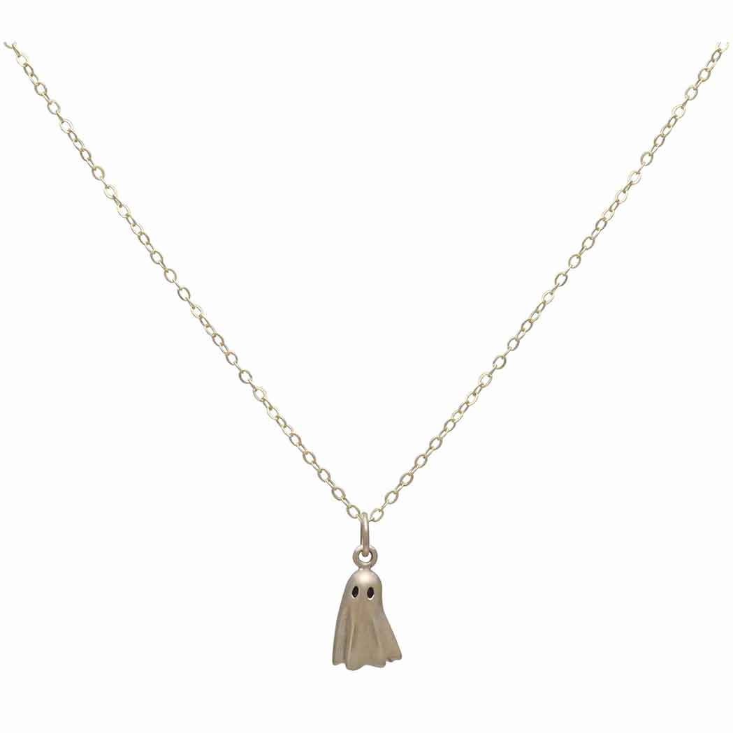 3D Ghost 18" Necklace - Bronze