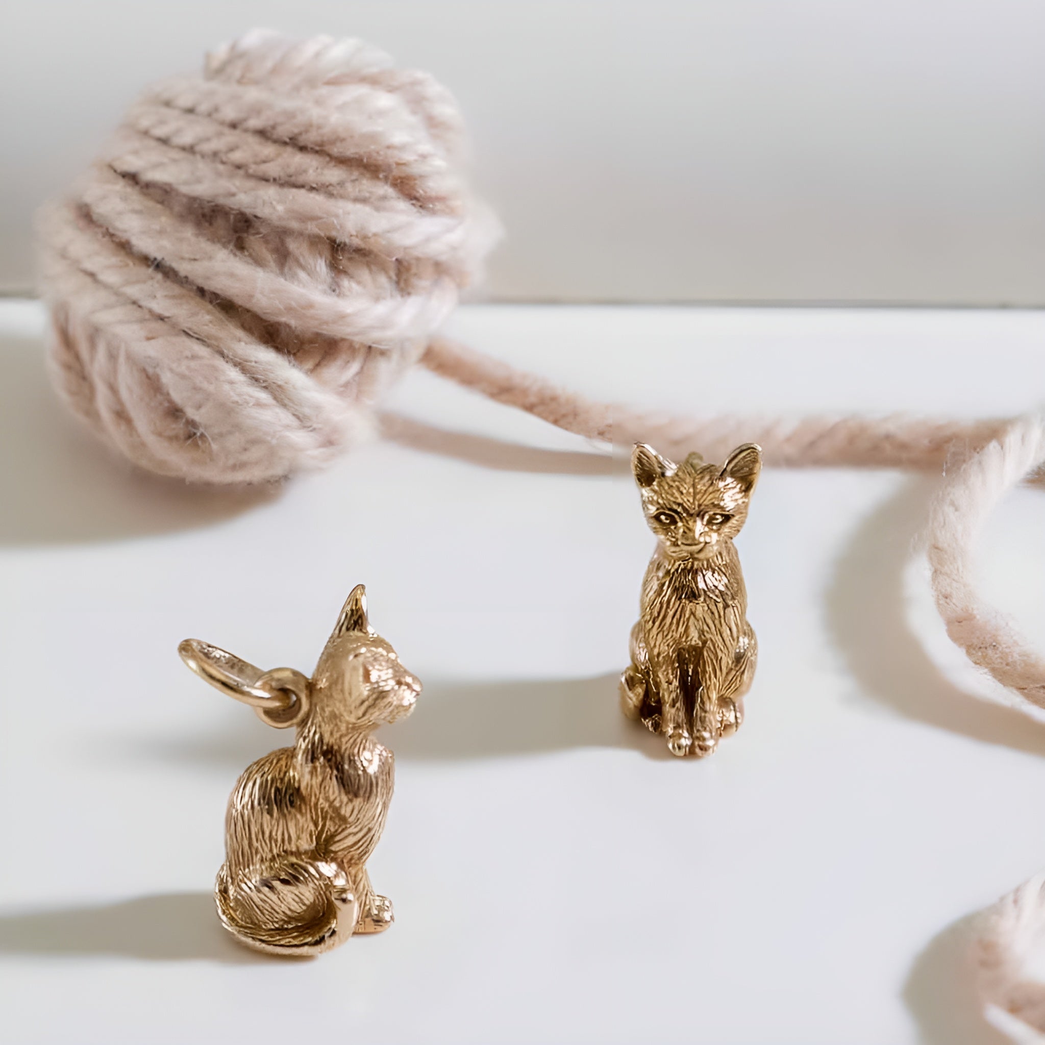 Sterling Silver 3D Cat Pendant