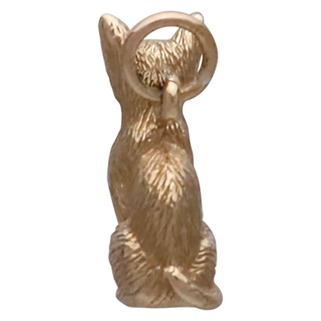 Sterling Silver 3D Cat Pendant