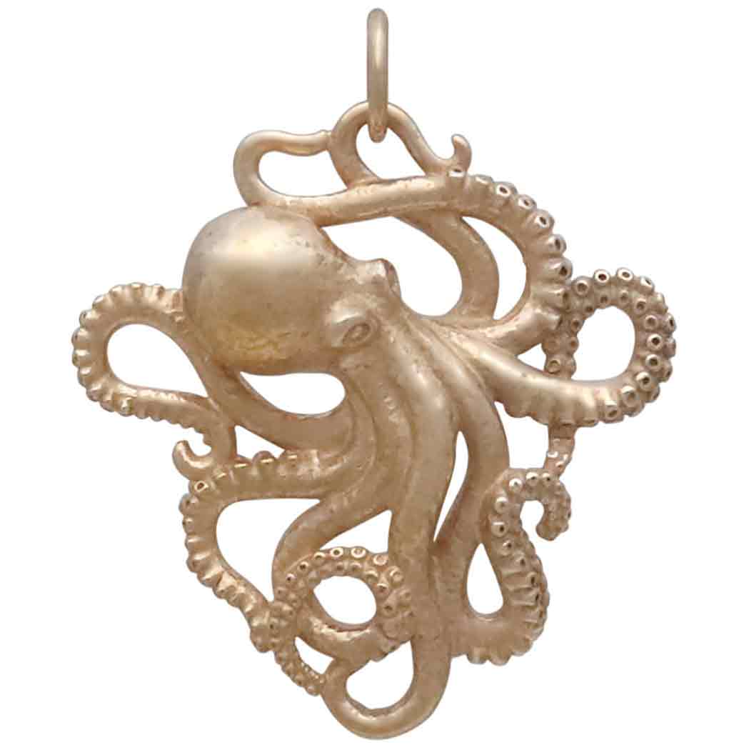 Detailed Octopus Charm