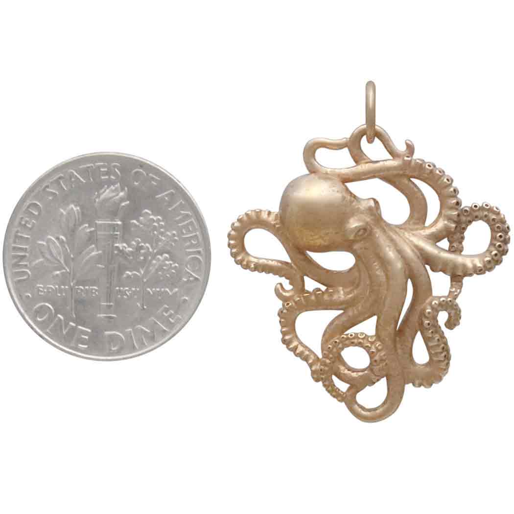 Detailed Octopus Charm