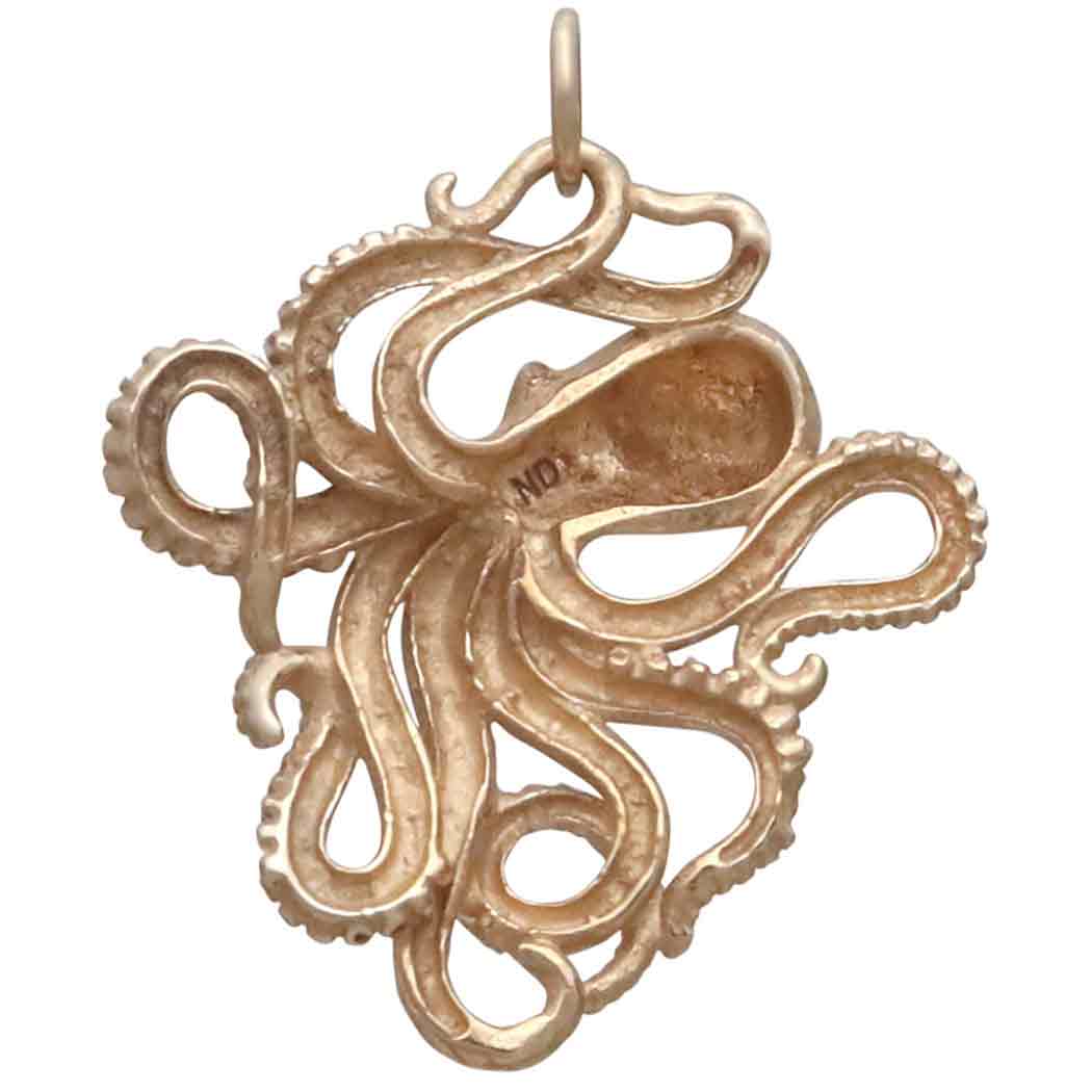 Detailed Octopus Charm