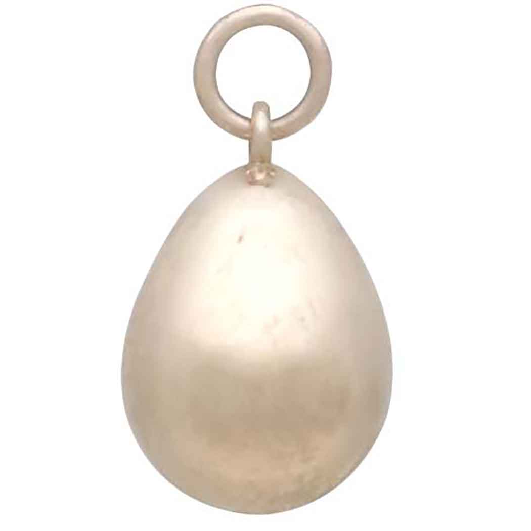 Bronze Golden Egg Charm - Poppies Beads N' More