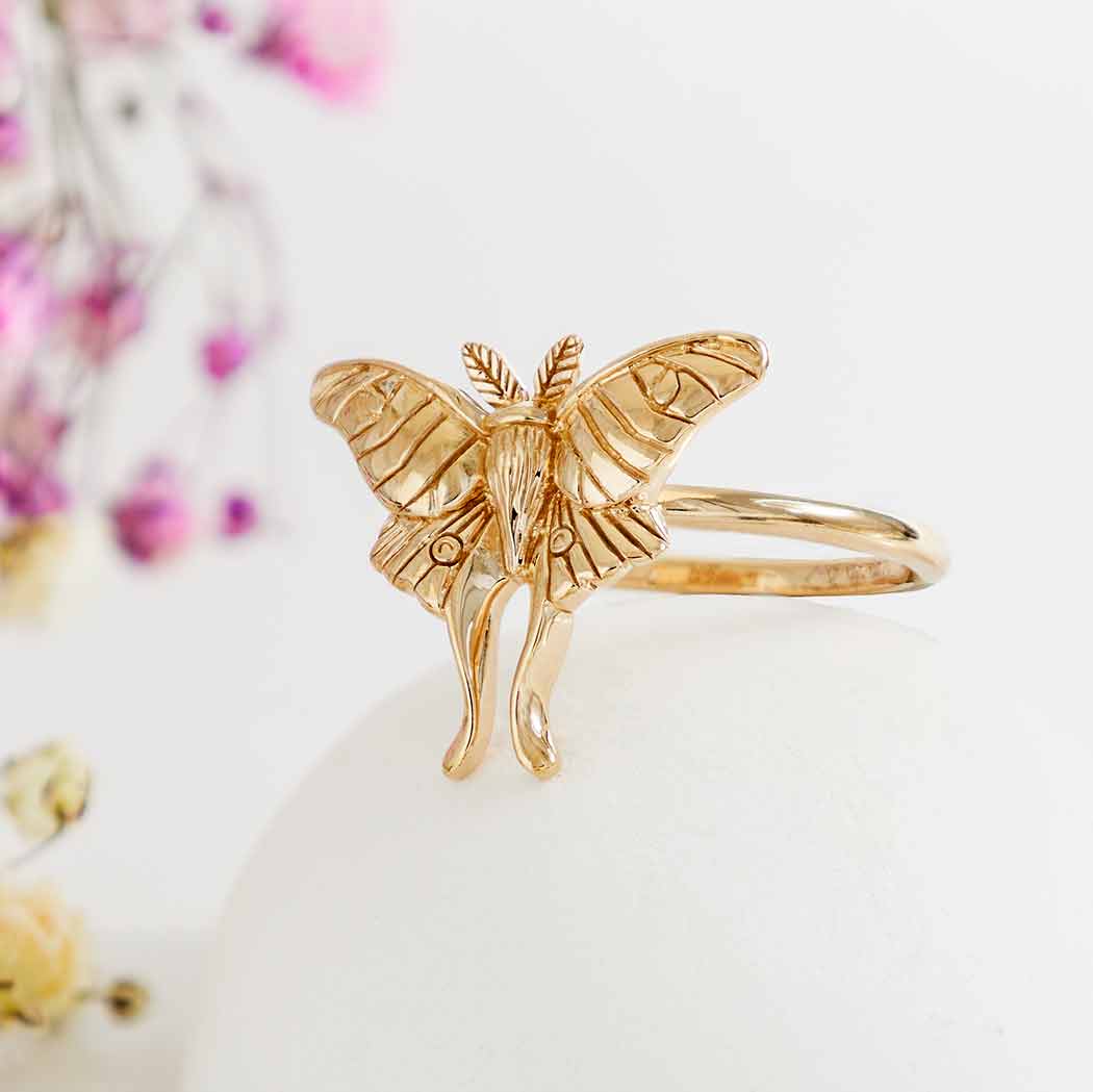 Luna Moth Ring