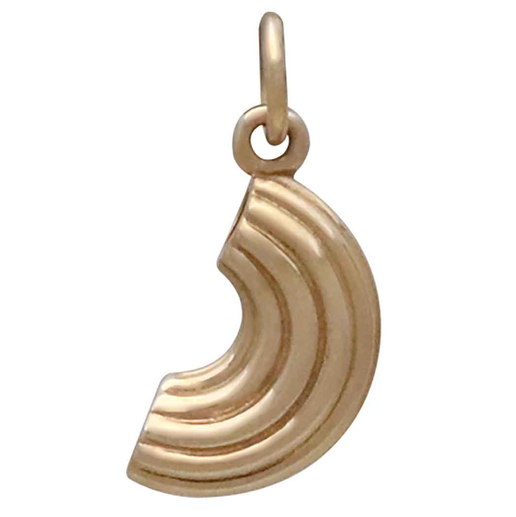 Bronze Macaroni Pasta Charm - Tia Tynette Designs