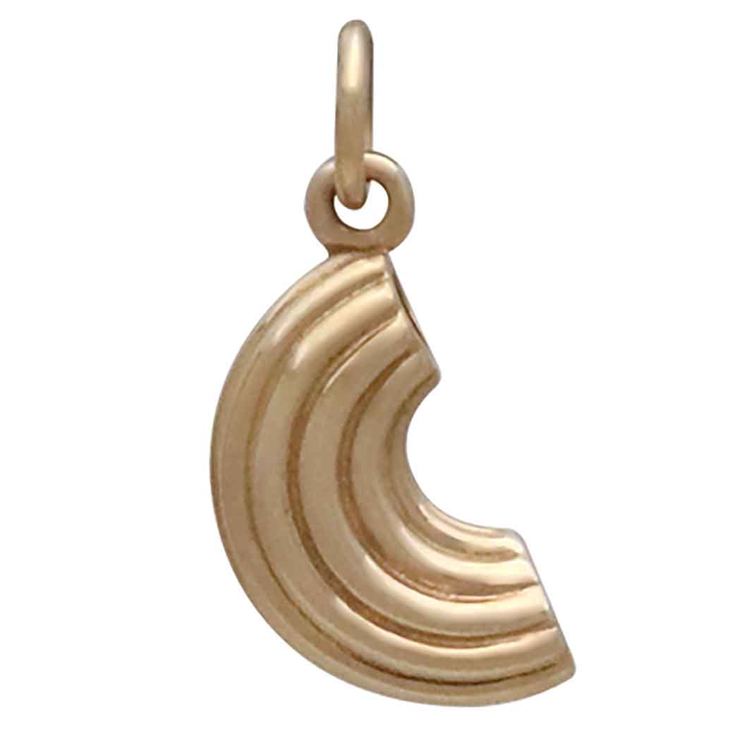 Bronze Macaroni Pasta Charm - Tia Tynette Designs