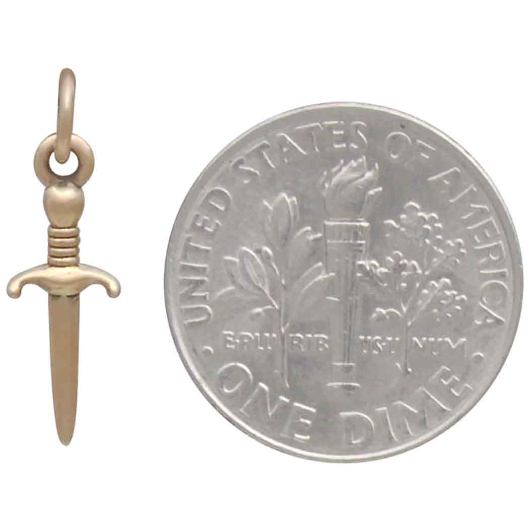 Bronze Mini Dagger Charm