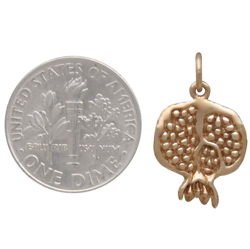 Sterling Silver Pomegranate Charm
