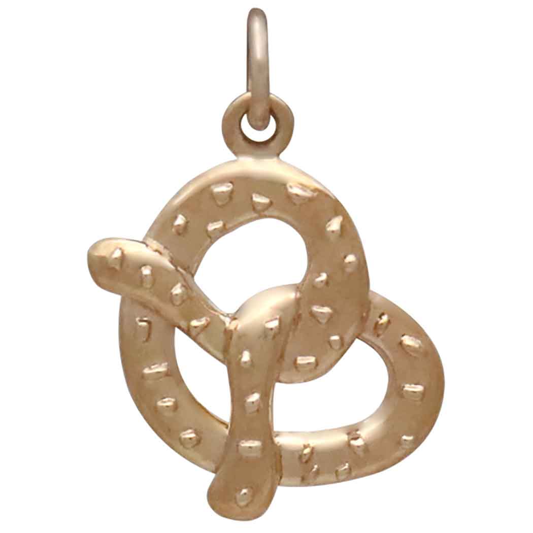 Bronze Pretzel Charm - Tia Tynette Designs