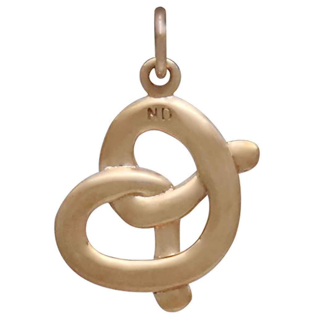 Bronze Pretzel Charm - Tia Tynette Designs