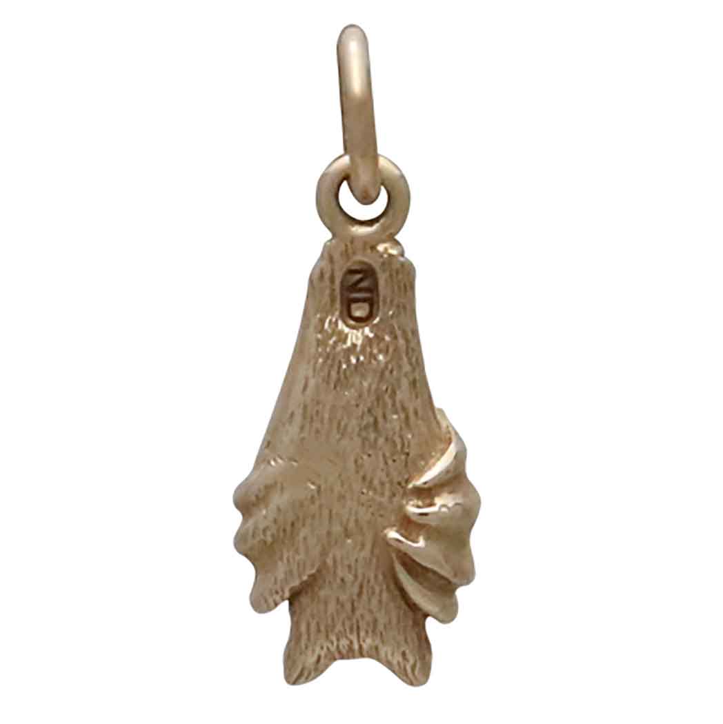 Bronze  Small Hanging Bat Charm - Tia Tynette Designs