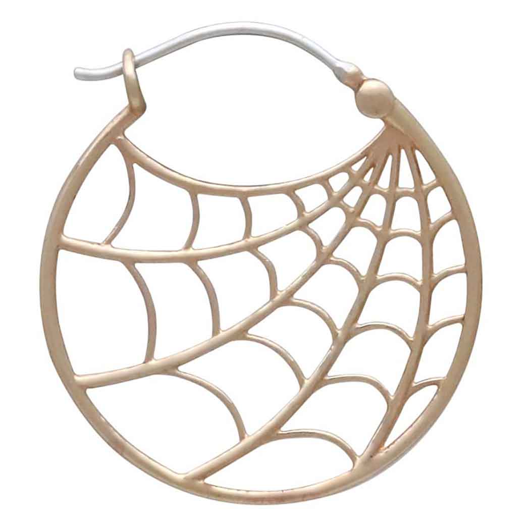 Spiderweb Hoop Earrings