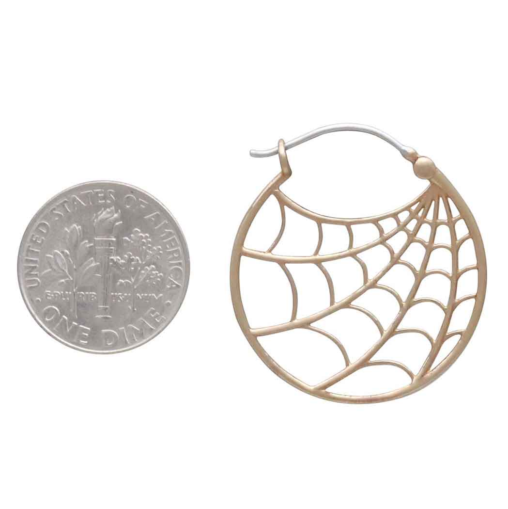 Spiderweb Hoop Earrings