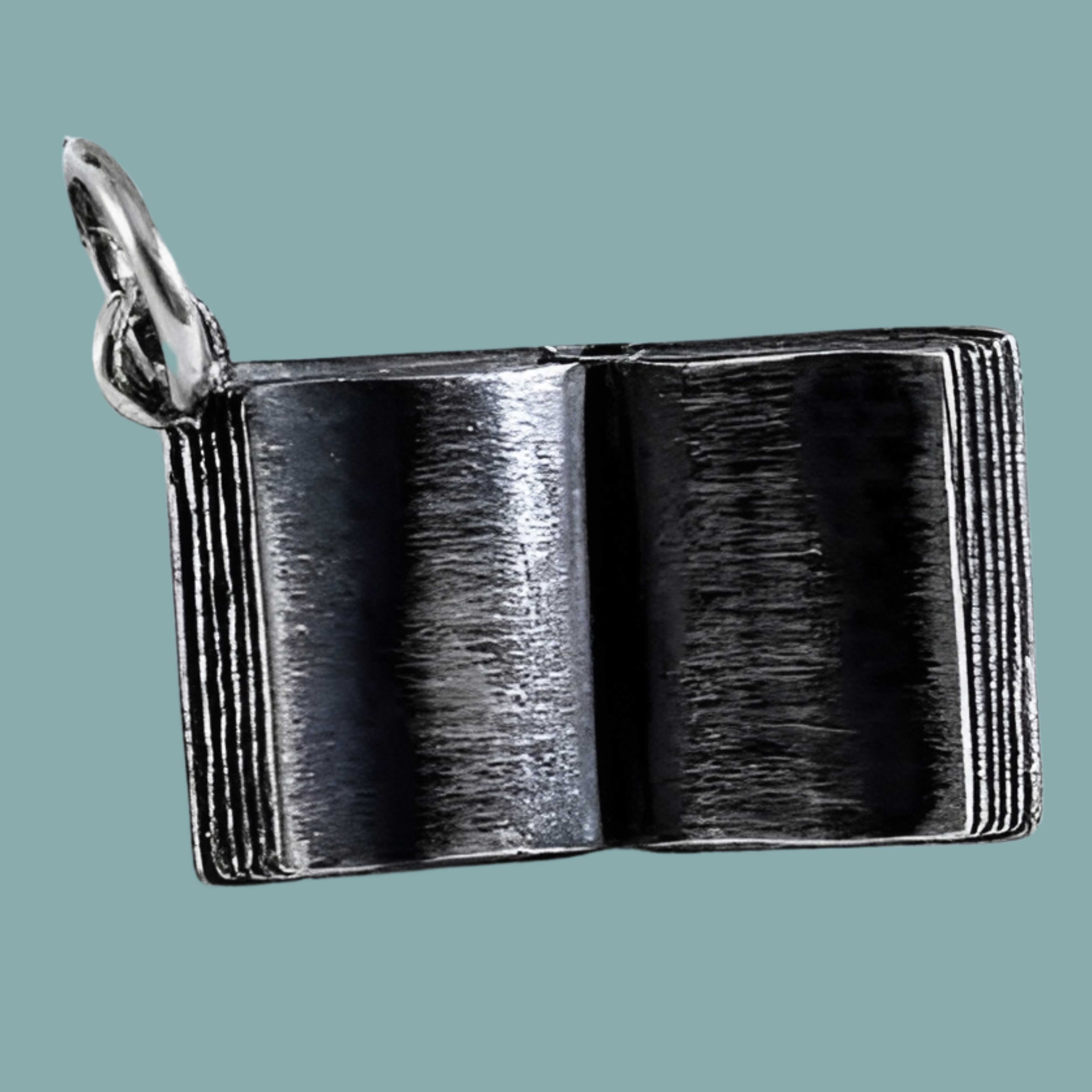 Sterling Silver Open Book Charm