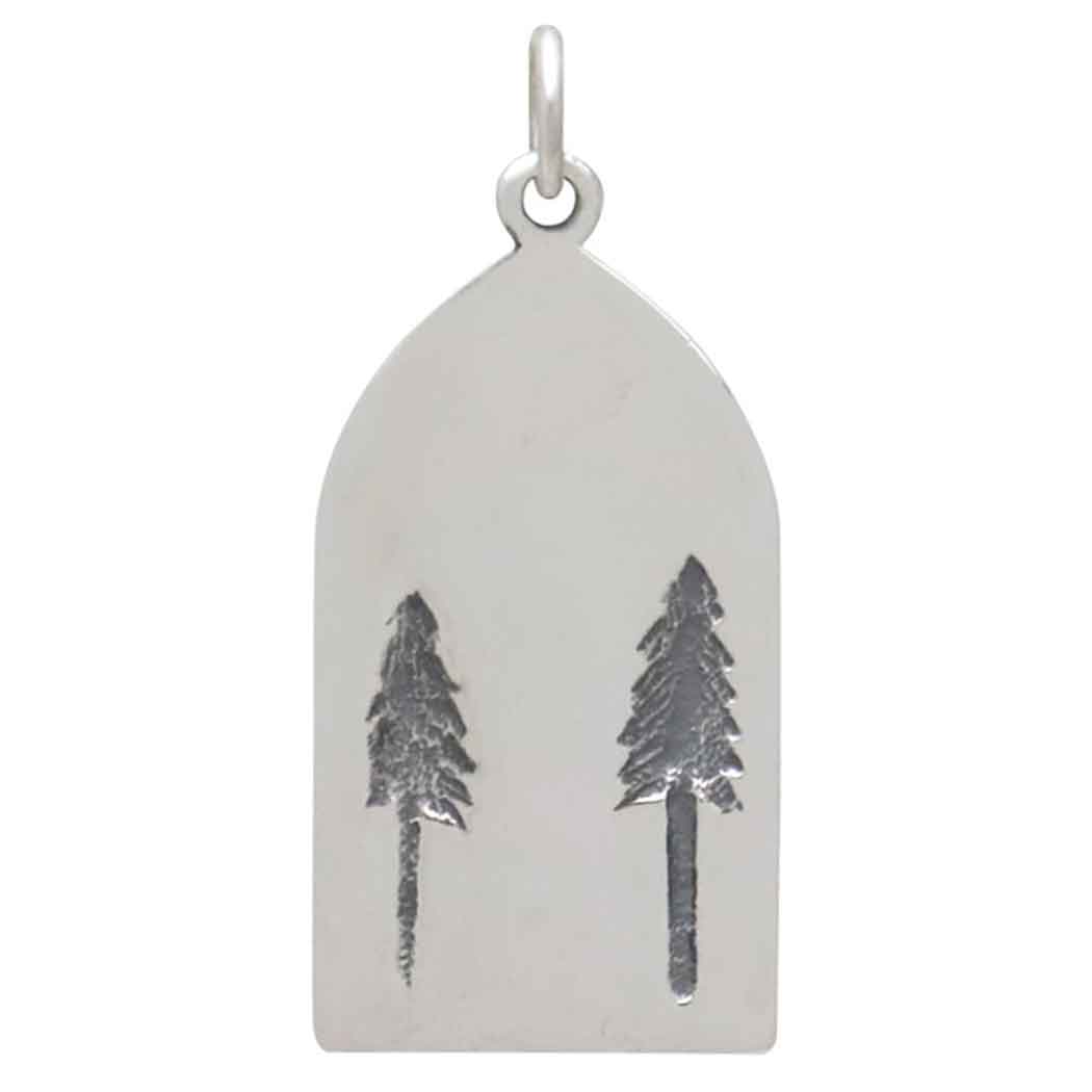 Mixed Metal Bonfire and Forest Pendant