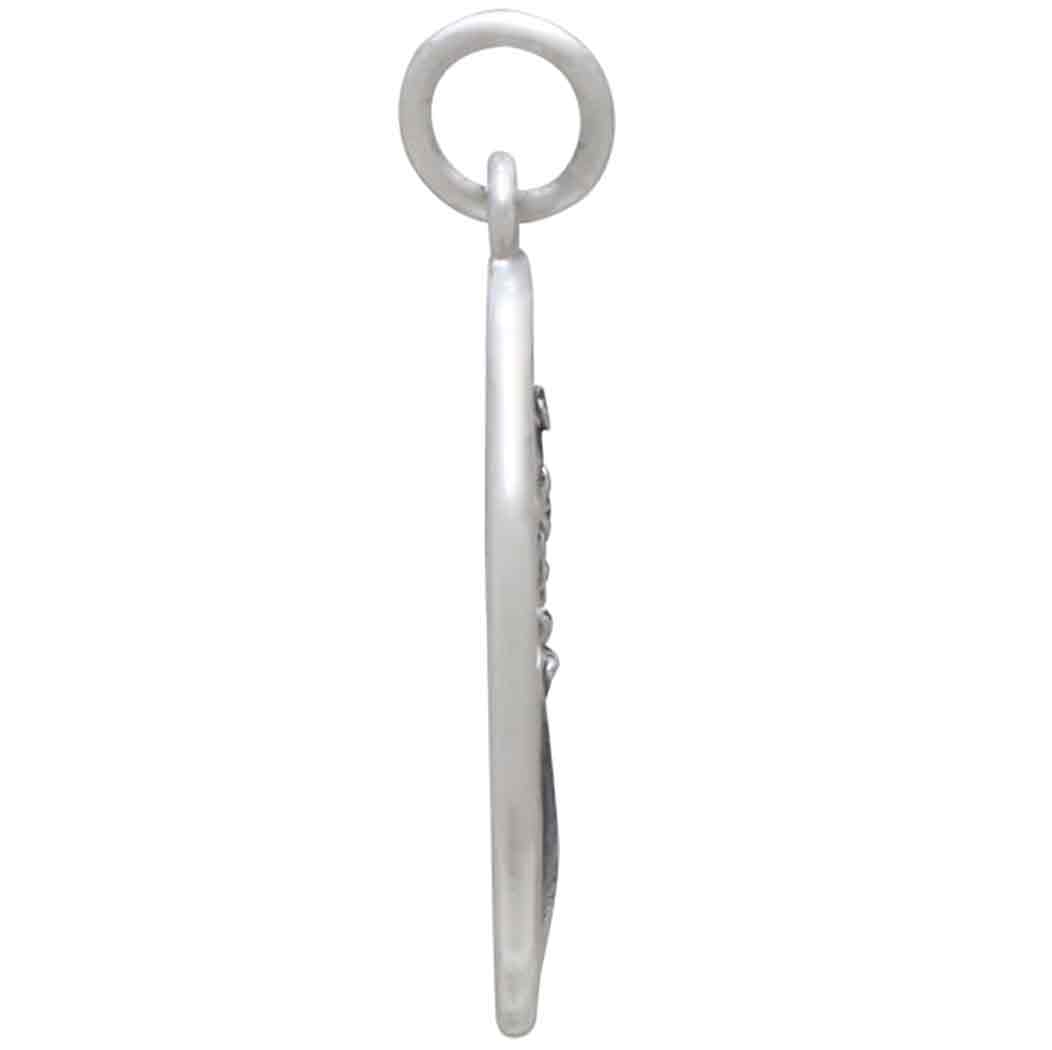 Silver Narcissus Charm - December Birthflower