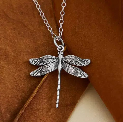 Sterling Silver 18 Inch Dragonfly