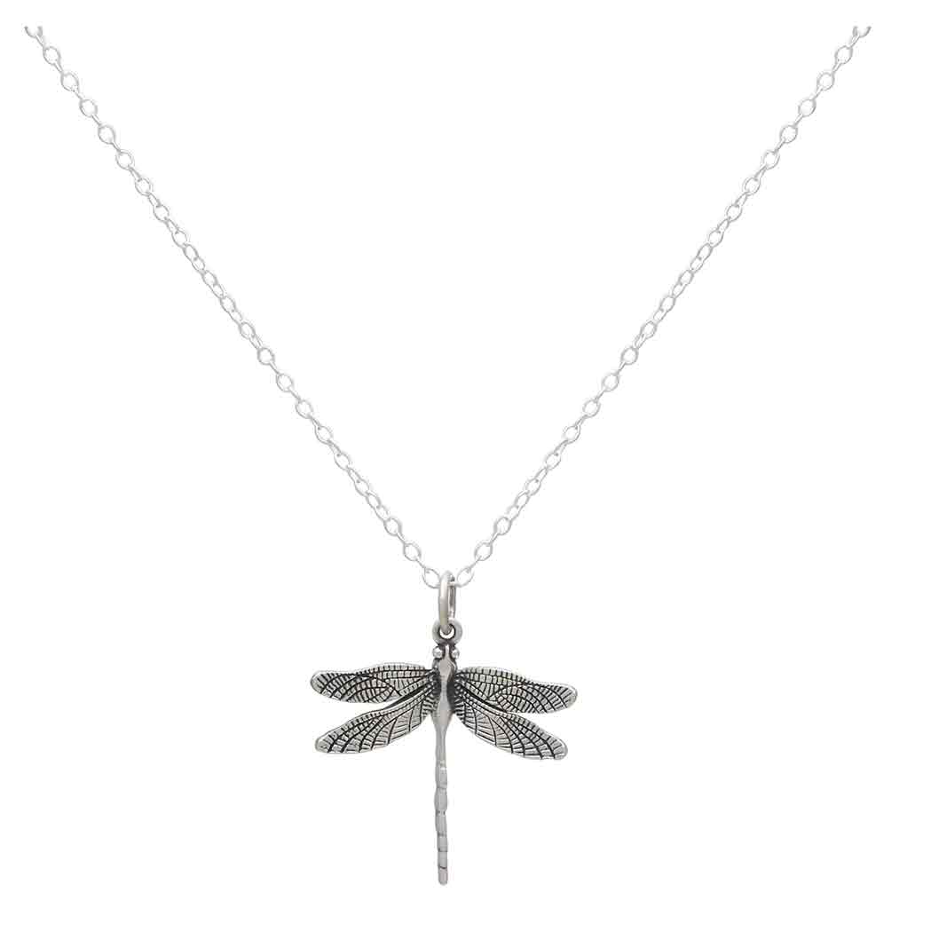 Sterling Silver 18 Inch Dragonfly