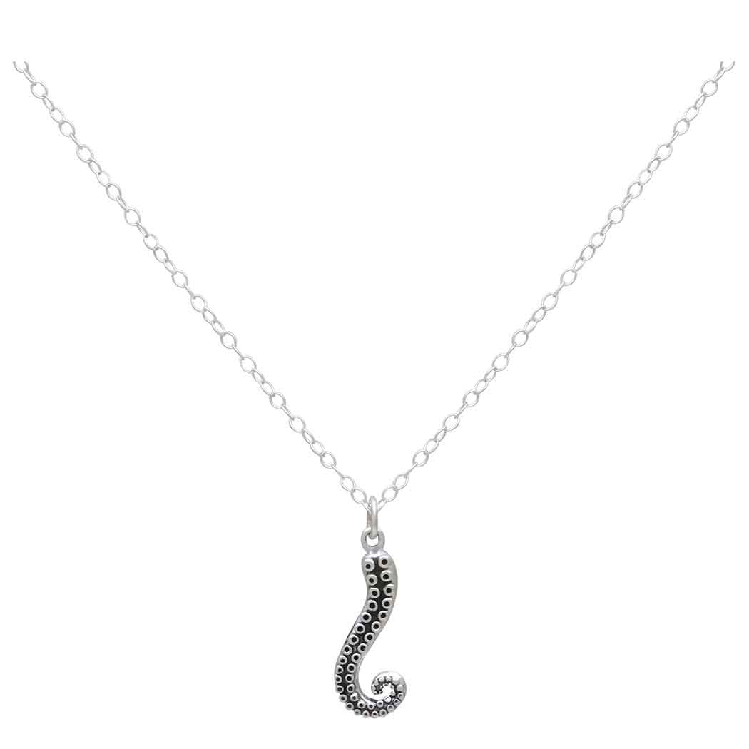 Sterling Silver 18" Octopus Tentacle Necklace