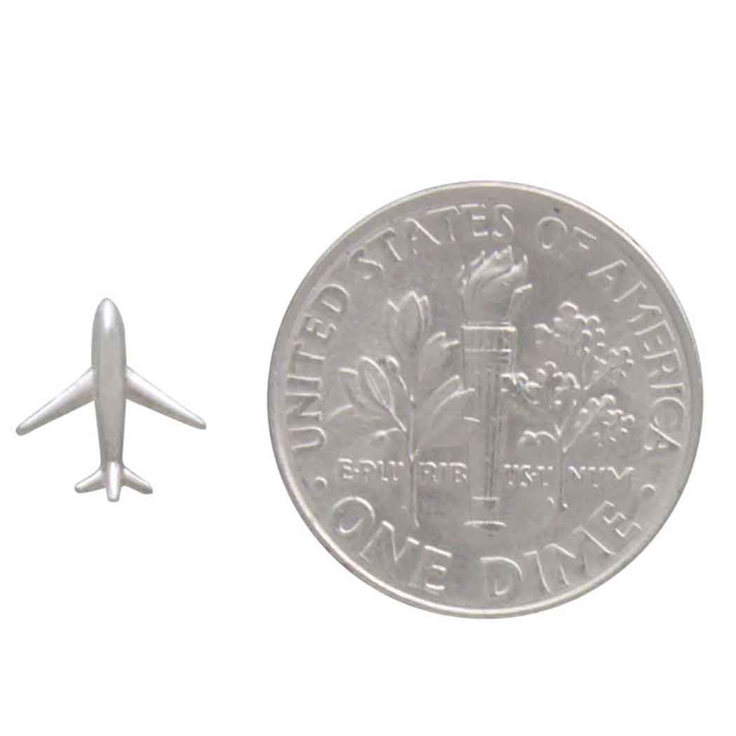 Sterling Silver Airplane Post Earrings - Poppies Beads N' More