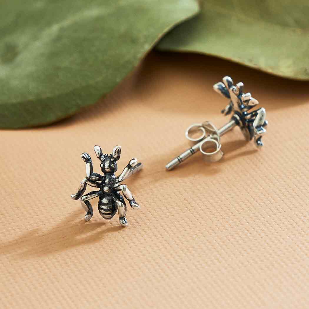 Sterling Silver Ant Post Earrings - Poppies Beads N' More