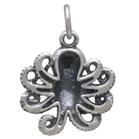 Sterling Silver Baby Octopus Charm