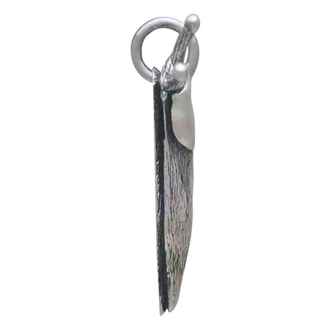 Sterling Silver Banana Slug Charm