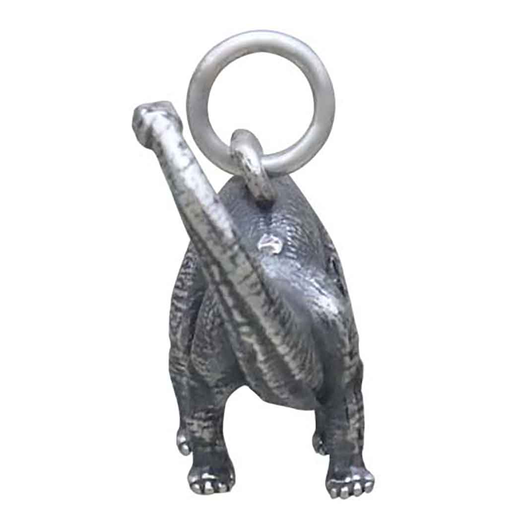 Sterling Silver Brontosaurus Dinosaur Charm - Poppies Jewelry