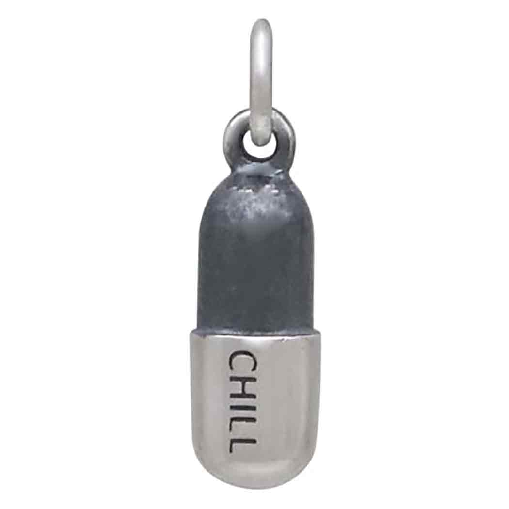 Sterling Silver Chill Pill Charm