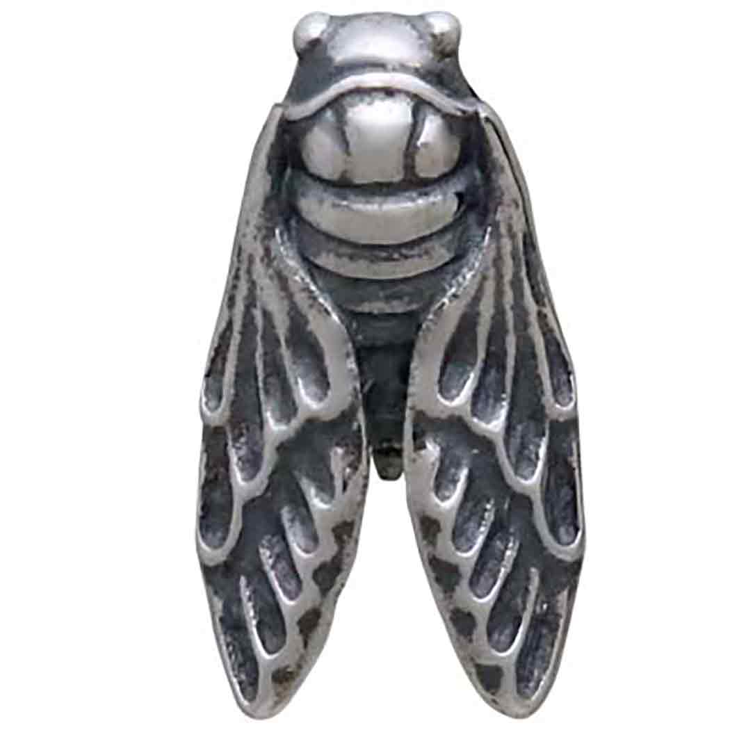 Sterling Silver Cicada Post Earrings - Poppies Jewelry