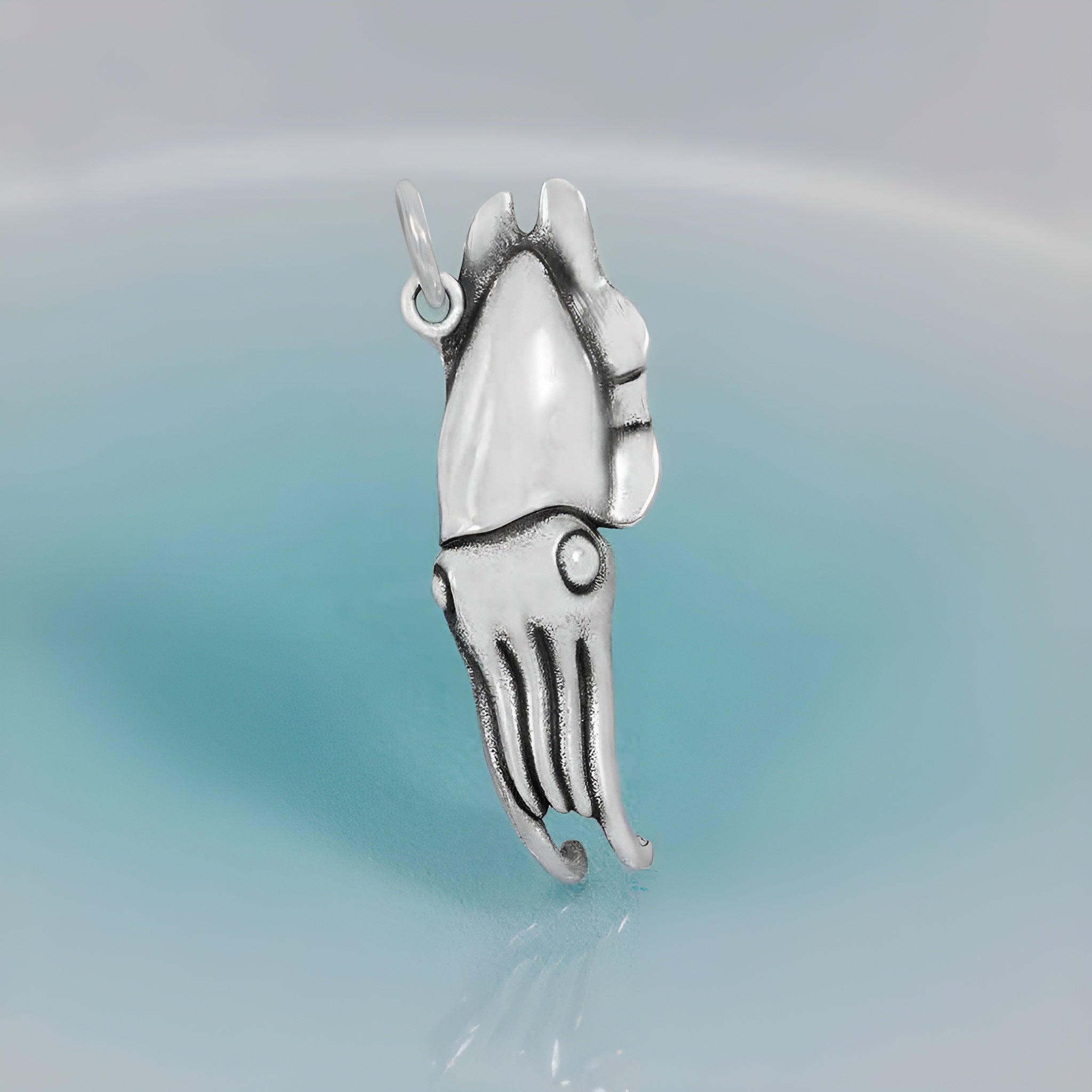 Sterling Silver Cuttlefish Charm