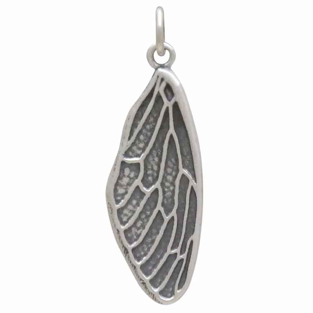 Sterling Silver Dimensional Cicada Wing Charm - Tia Tynette Designs