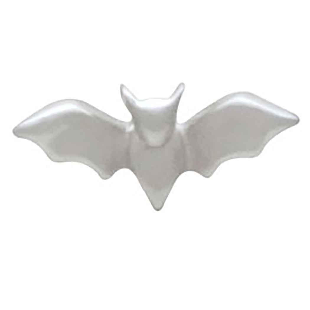 Sterling Silver Dimensional Tiny Bat Post Earrings