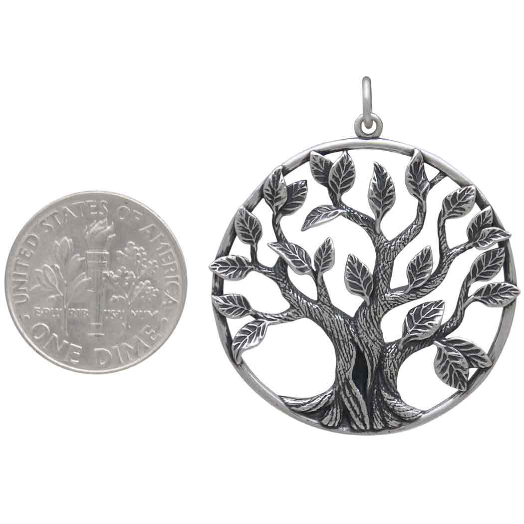 Sterling Silver Dimensional Tree of Life Pendant