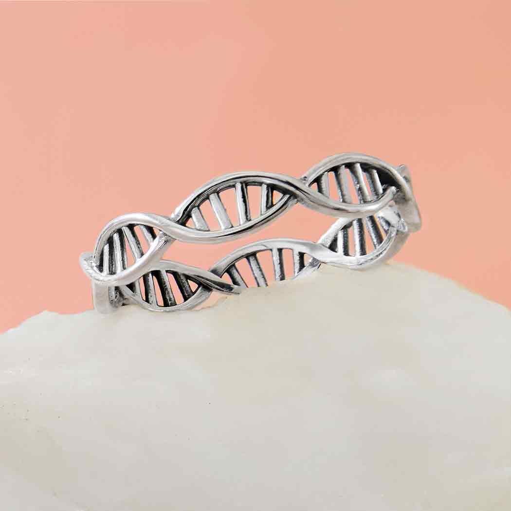 Sterling Silver DNA Ring