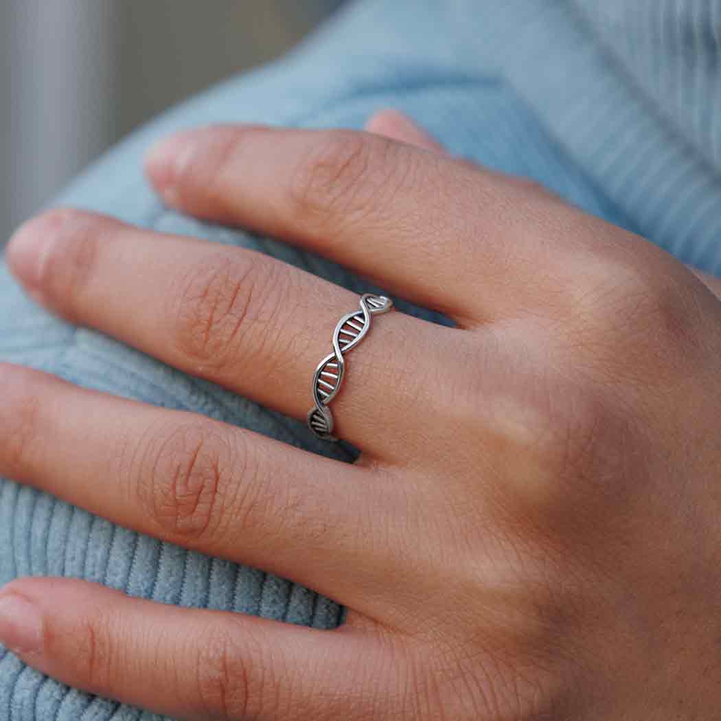 Sterling Silver DNA Ring