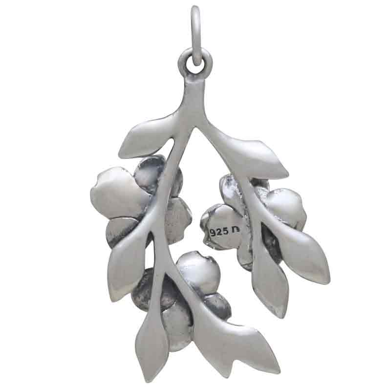 Sterling Silver Dogwood Flowers Pendant