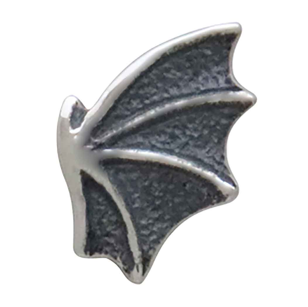 Sterling Silver Dragon Wing Post Earrings - Poppies Jewelry