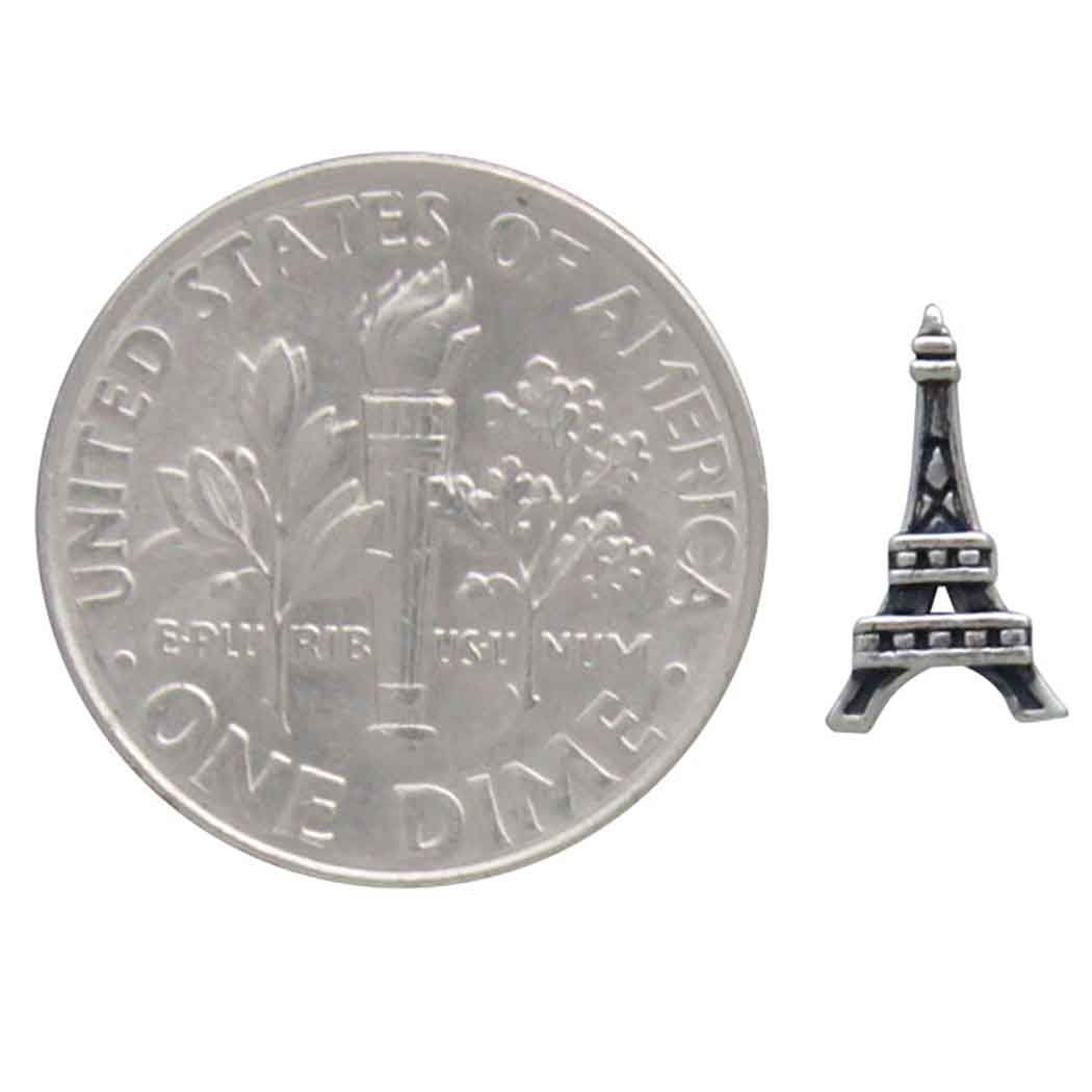 Sterling Silver Eiffel Tower Post Earrings - Poppies Beads N' More