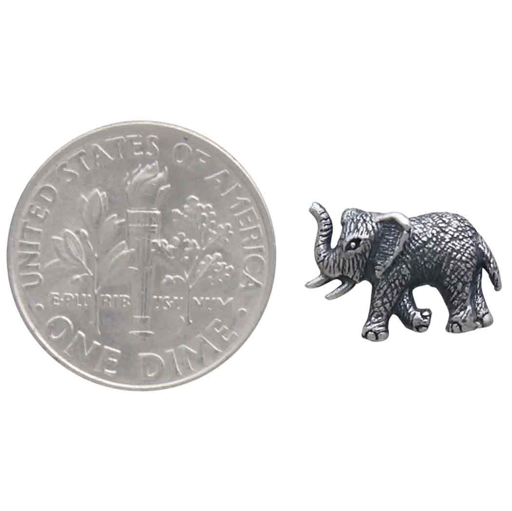 Sterling Silver Elephant Post Earrings