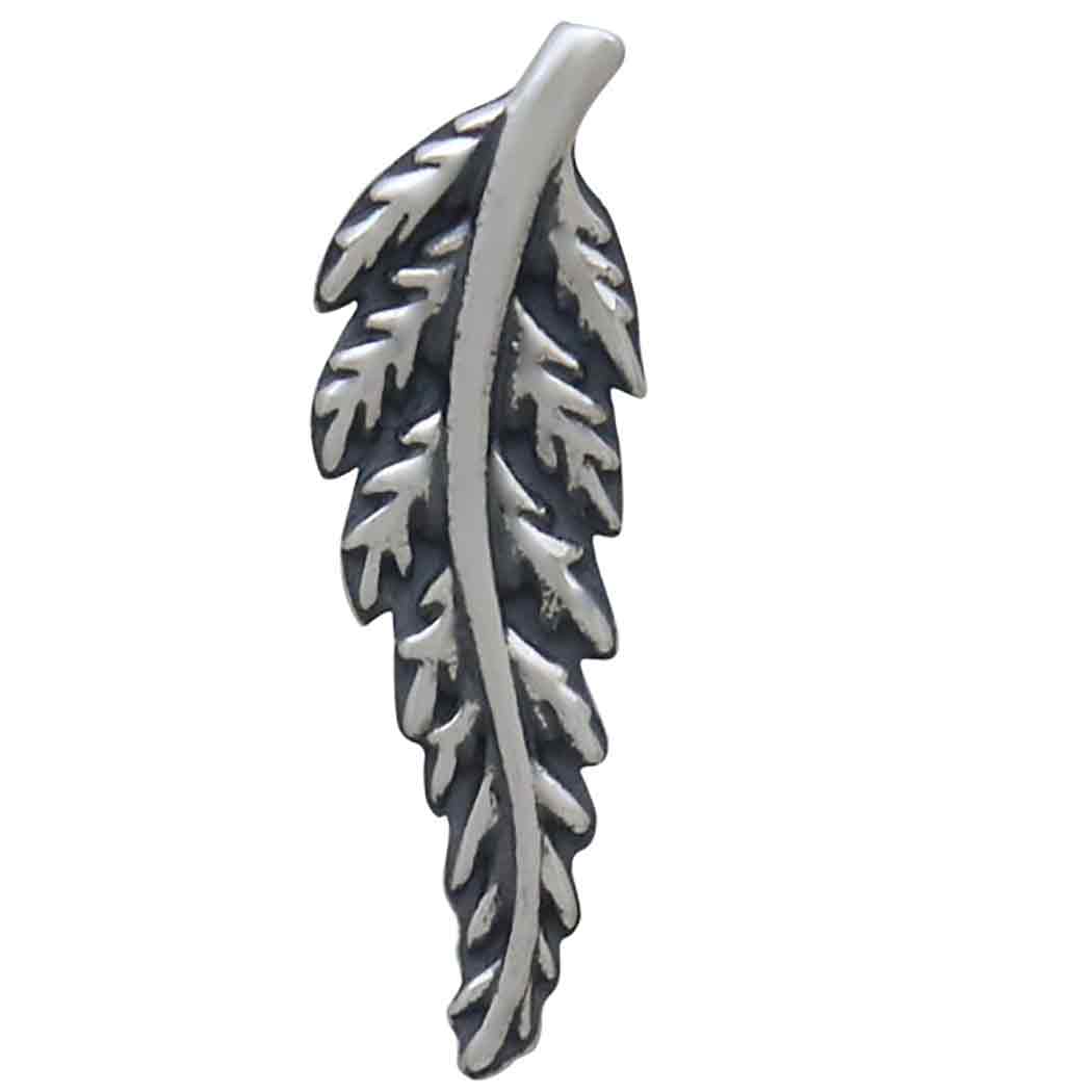 Sterling Silver Fern Post Earrings