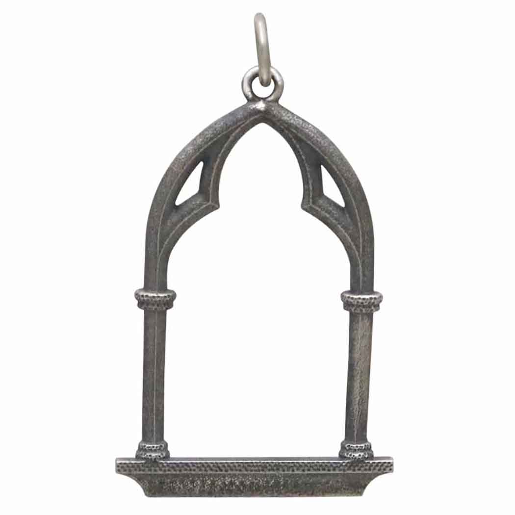 Sterling Silver Gothic Window Charm - Tia Tynette Designs