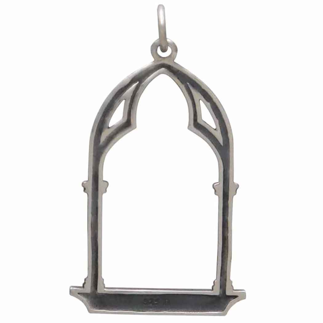 Sterling Silver Gothic Window Charm - Tia Tynette Designs