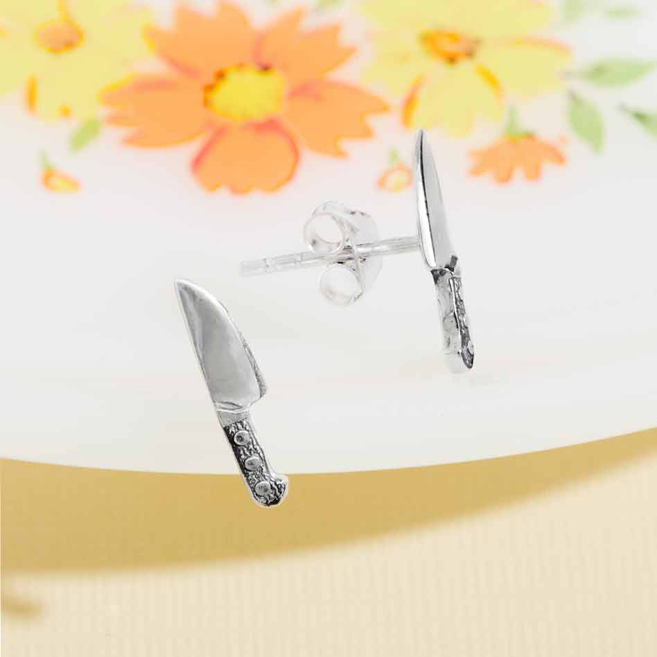 Kitchen Knife Post Earrings