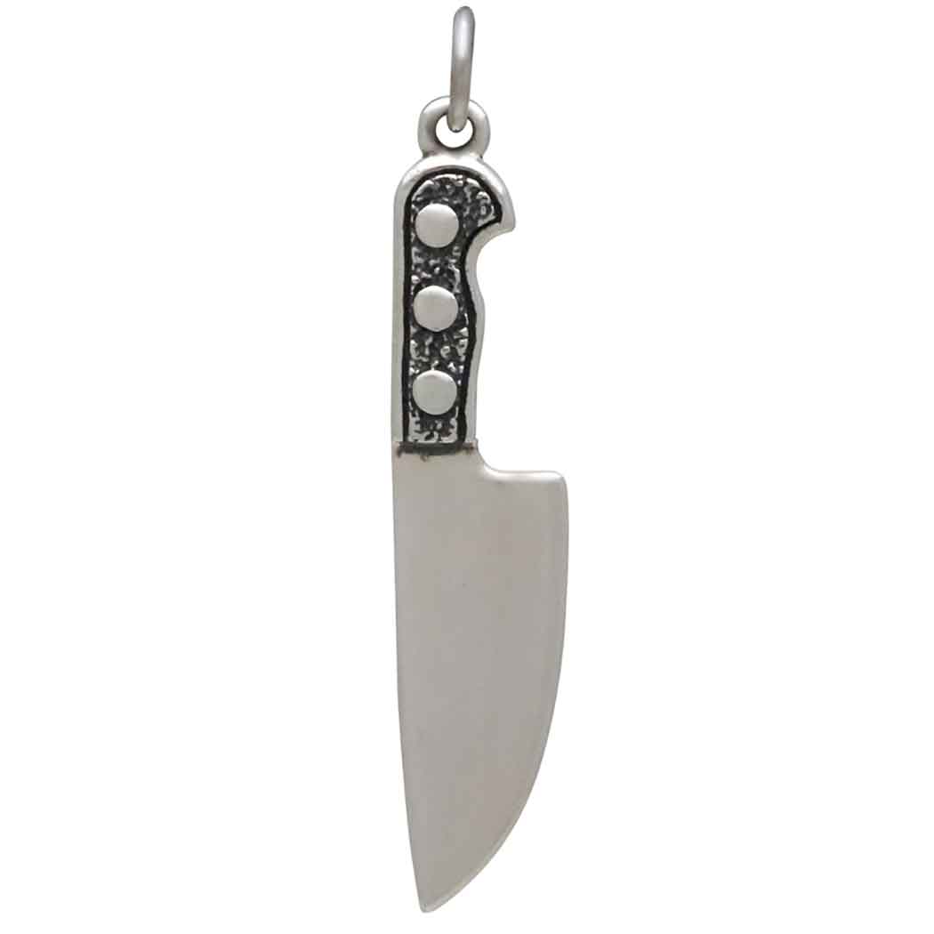 Sterling Silver Large Kitchen Knife Charm - Tia Tynette Designs
