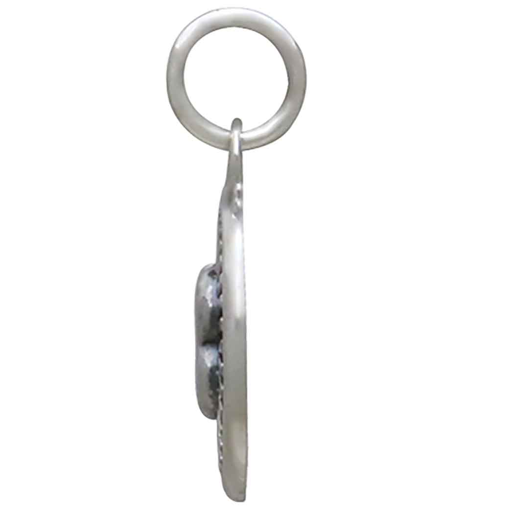 Sterling Silver Lucky 13 Coin Charm - Poppies Jewelry