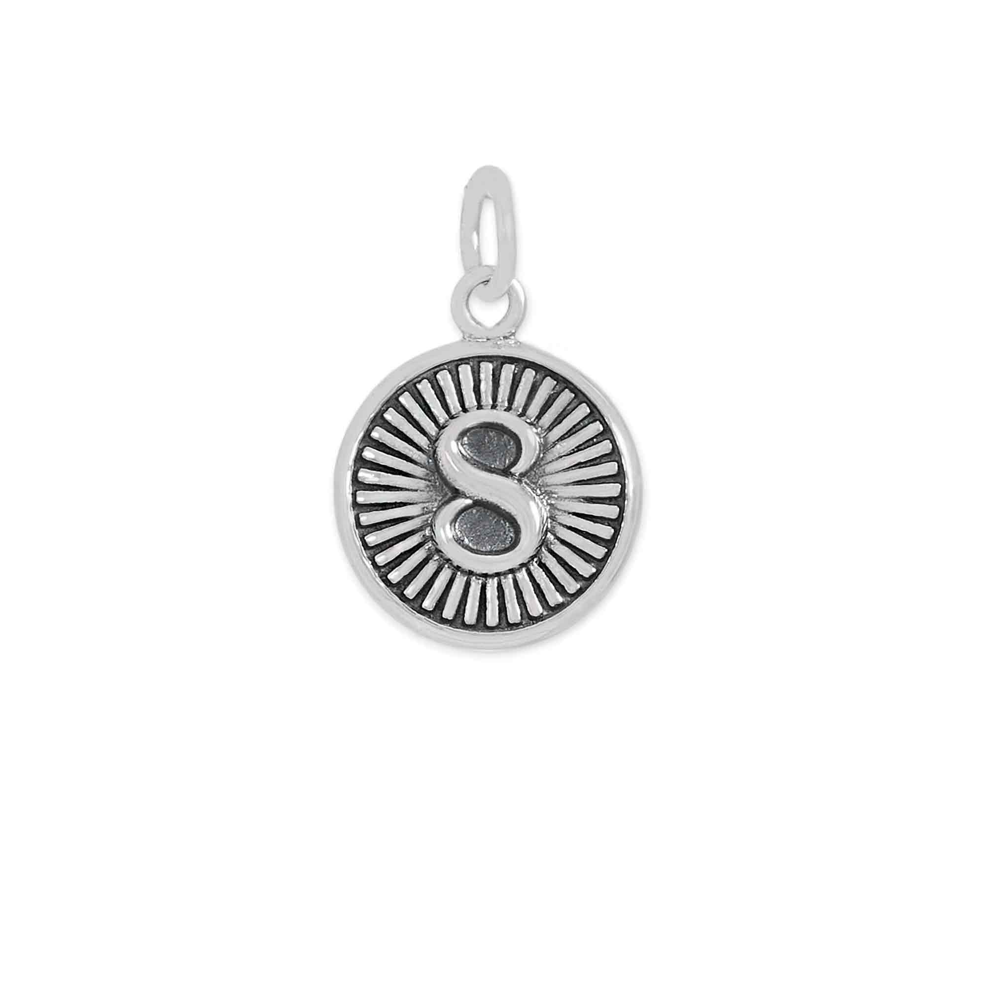 Sterling Silver Lucky 8 Coin Charm