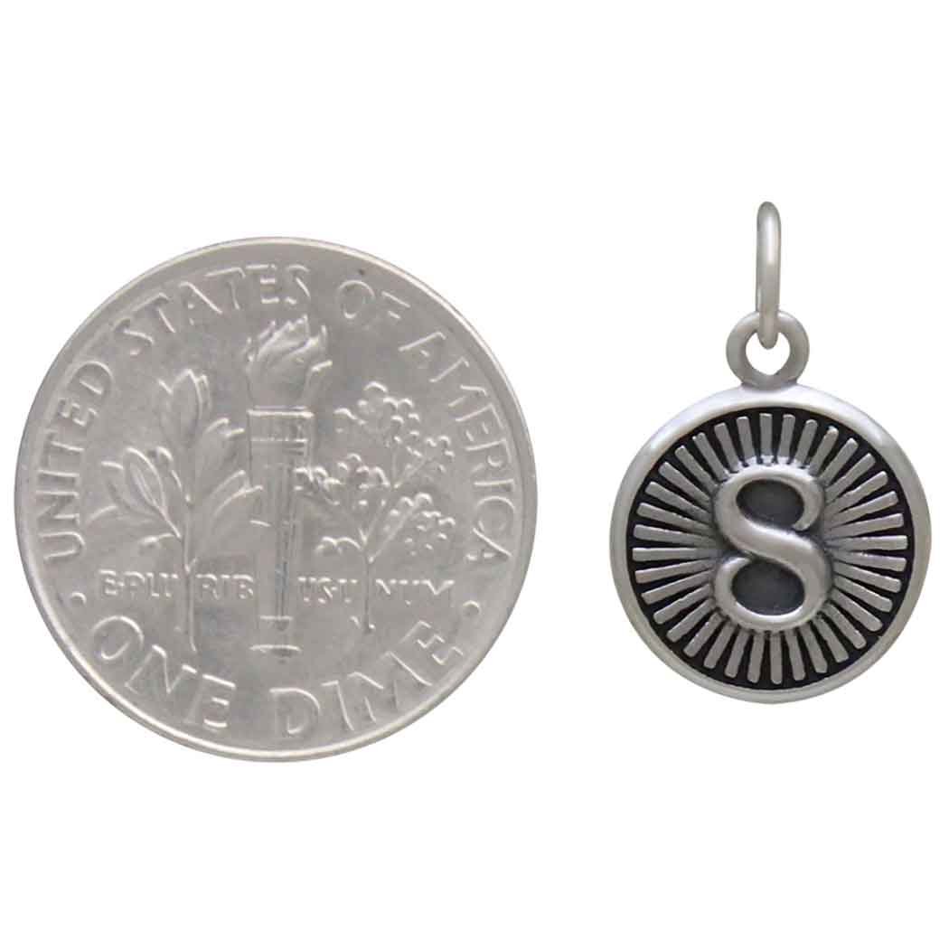 Sterling Silver Lucky 8 Coin Charm