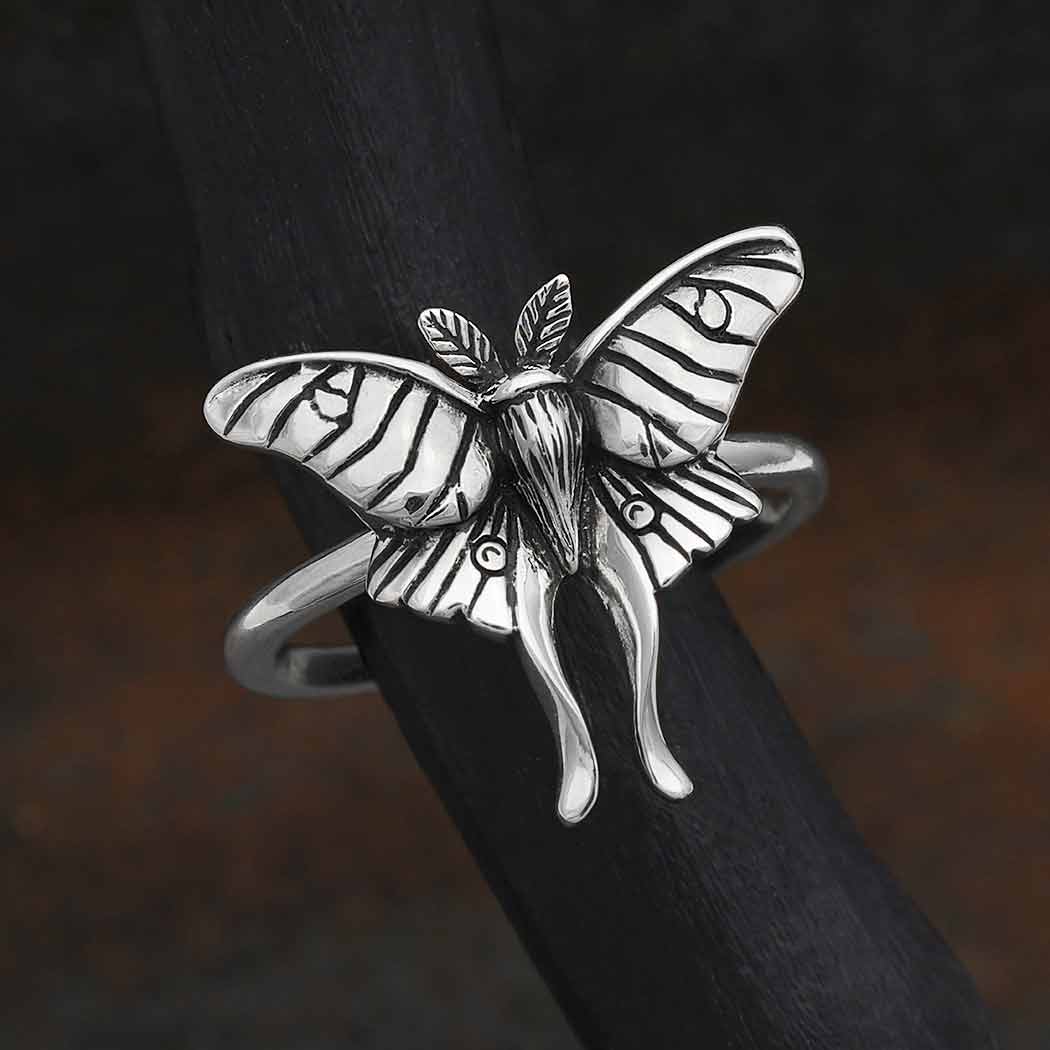 Luna Moth Ring