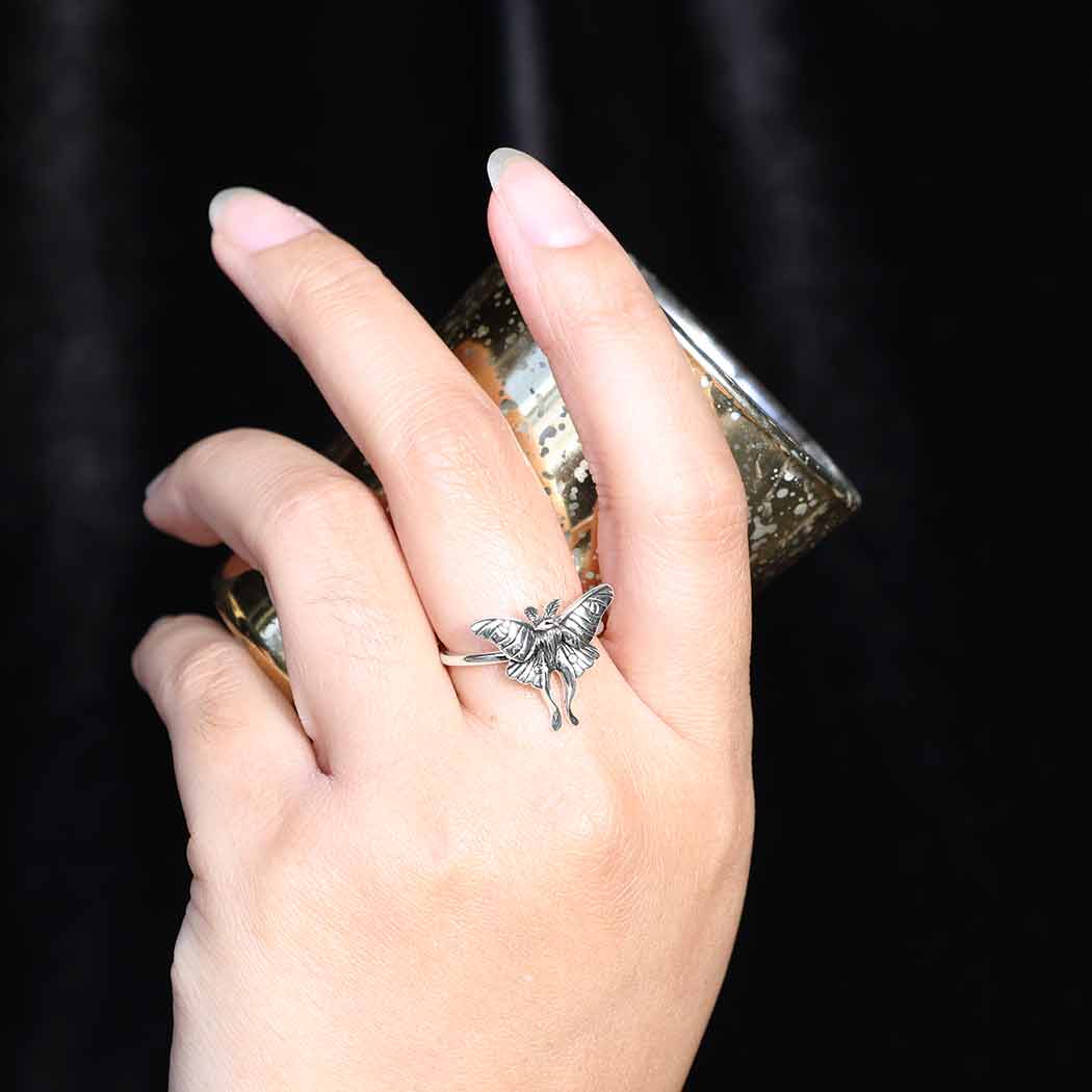 Luna Moth Ring